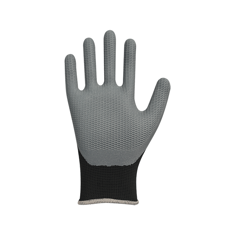 13G polyester med anti-glid skum latexbeläggning 13G polyester med anti-glid skum latexbeläggning