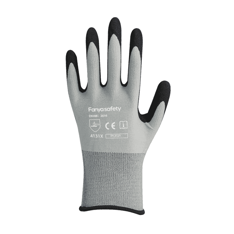 15G nylon/spandex foder med sandig nitrilbeläggning