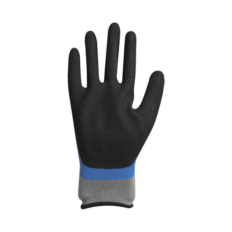 13G polyester liner med sandig nitril dubbelbeläggning